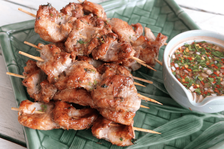 Moo Ping (Grilled meat skewers)