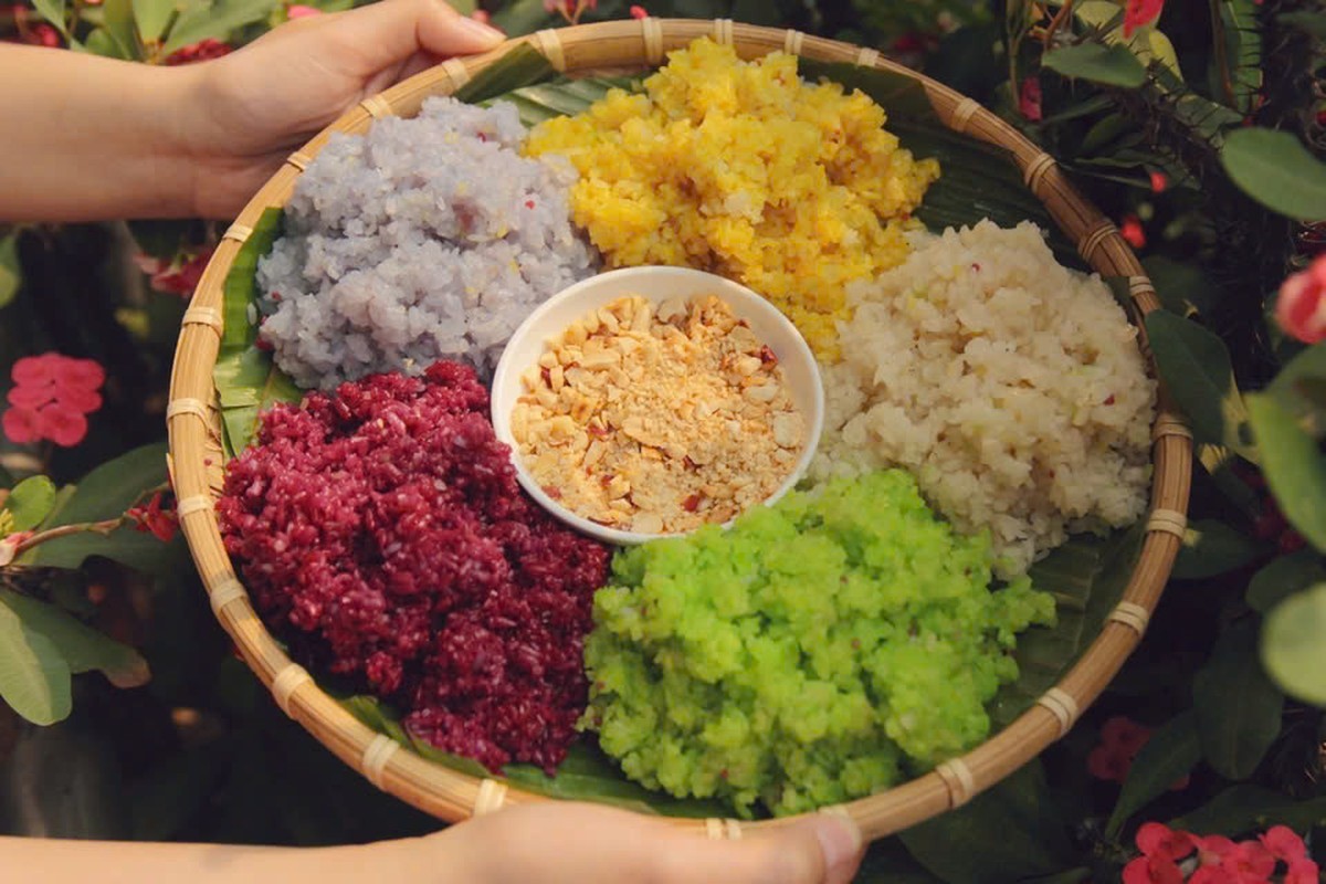 Five-colored sticky rice